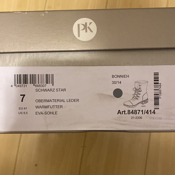 Peter Kaiser Leather Lace Up Ankle Boots Silver Gray - Picture 16 of 16